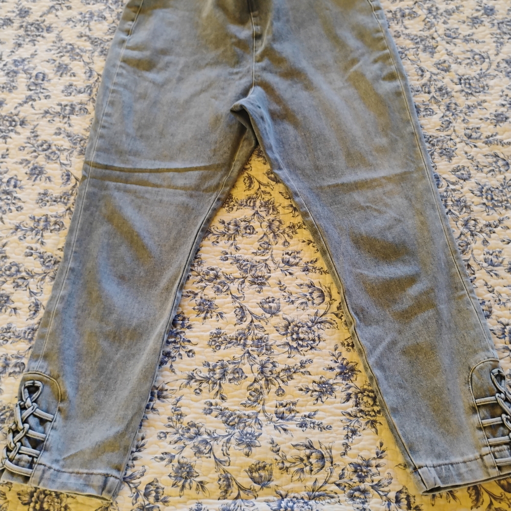 Soft Surroundings Blue Ankle Cropped Jeans
